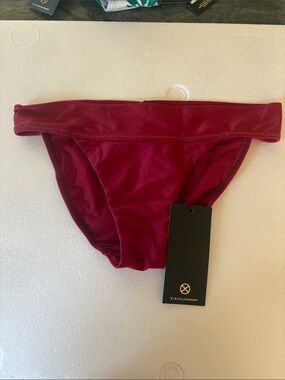 Vix Wine Red Bikini Bottom